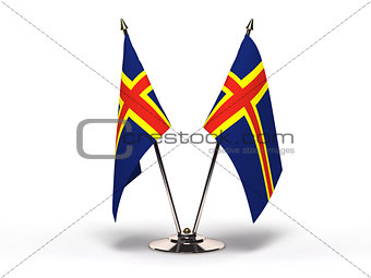 Miniature Flag of Aland Island