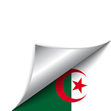 Algeria Country Flag Turning Page