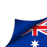 Australia Country Flag Turning Page