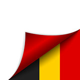 Belgium Country Flag Turning Page