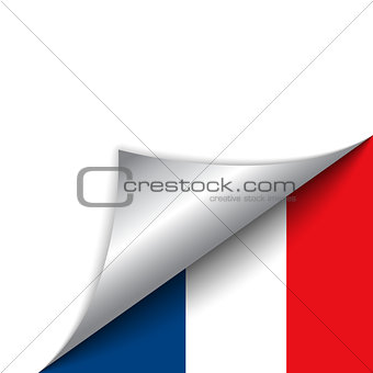 France Country Flag Turning Page