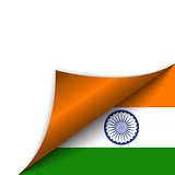 India Country Flag Turning Page