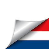 Netherlands Country Flag Turning Page