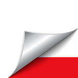 Poland Country Flag Turning Page