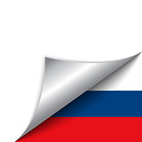 Russia Country Flag Turning Page