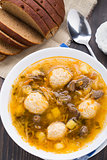 Soup with meat balls
