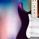 abstract musical background electric guitar