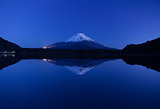 World Heritage Mount Fuji at very early morning