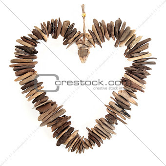 Driftwood Love Heart