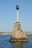Monument to the scuttled ships in Sevastopol. Crimea. 