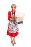 Retro Senior Lady - Laundry