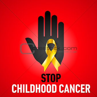 Stop Childhood Cancer sign