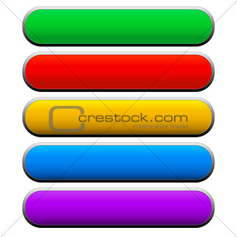 Vector banners, bars, buttons