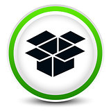 Open box on circle icon for related themes, logistics, packaging