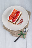 Chocolate strawberry cake 