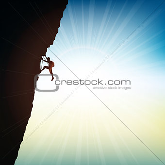 Extreme rock climber 