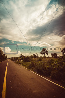 Road and sky