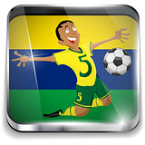 Brazil Soccer Player with Uniform
