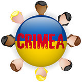Ukraine and Russia conflict for Crimea Icon