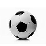 black and white soccer ball 