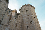 Beautiful tower of the old town of Split in Croatia