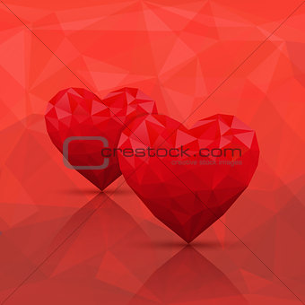 Abstract modern style love background