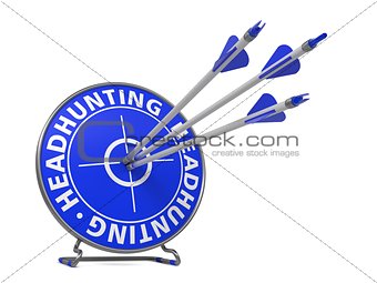 Headhunting Concept - Hit Target.