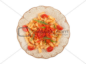 Italian pasta with vegetables