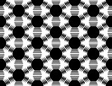 Design seamless monochrome octagon pattern