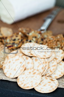 Crackers and cheese