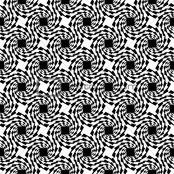 Design seamless monochrome whirl pattern