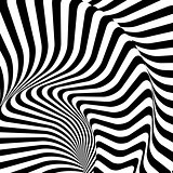 Design monochrome twirl illusion background