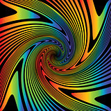 Design multicolor whirl movement illusion background