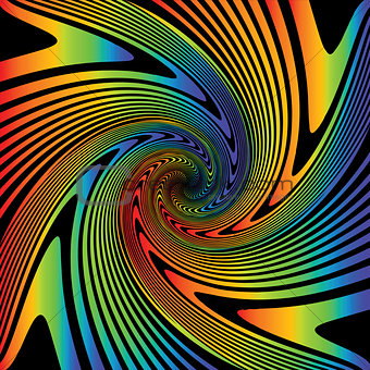 Design multicolor whirl movement illusion background