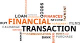 word cloud - financial transaction