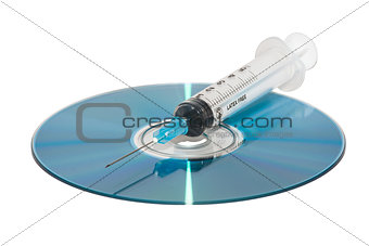 DVD and syringe