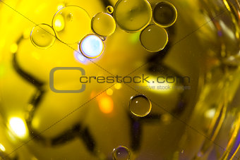 Coloured Bubbles on Water Surface: Globules