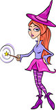 witch or fairy fantasy cartoon illustration