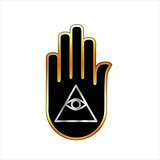 Eye of Providence in hand- religious symbol