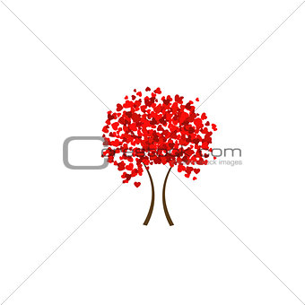Valentine heart tree