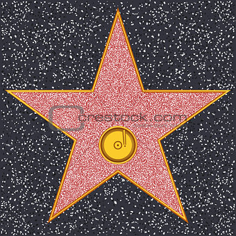 Star Phonograph record (Hollywood Walk of Fame)
