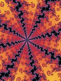 Patterned fractal background