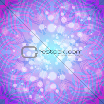 Abstract pink-violet round pattern