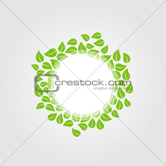 Design element with spring leaves