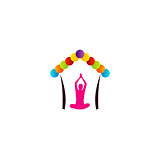 Logo for yoga or fitness center