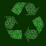 Composite recycling sign