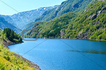 Summer mountain lake (Norway).