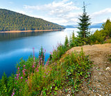 Alpine Lake Vidra summer  view