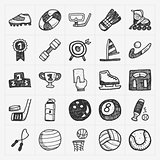 doodle sport icons