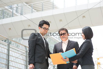 Presenting reports to boss
